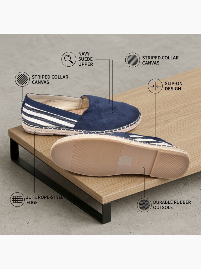 OZABI: eleganti espadrillas da uomo per l'estate, modello slip-on dallo stile chic e casual Blu - Kiabi