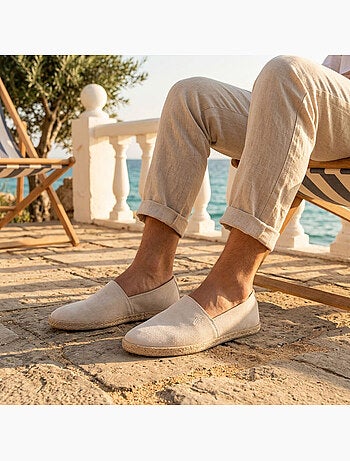OZABI: eleganti espadrillas da uomo per l'estate, modello slip-on dallo stile chic e casual