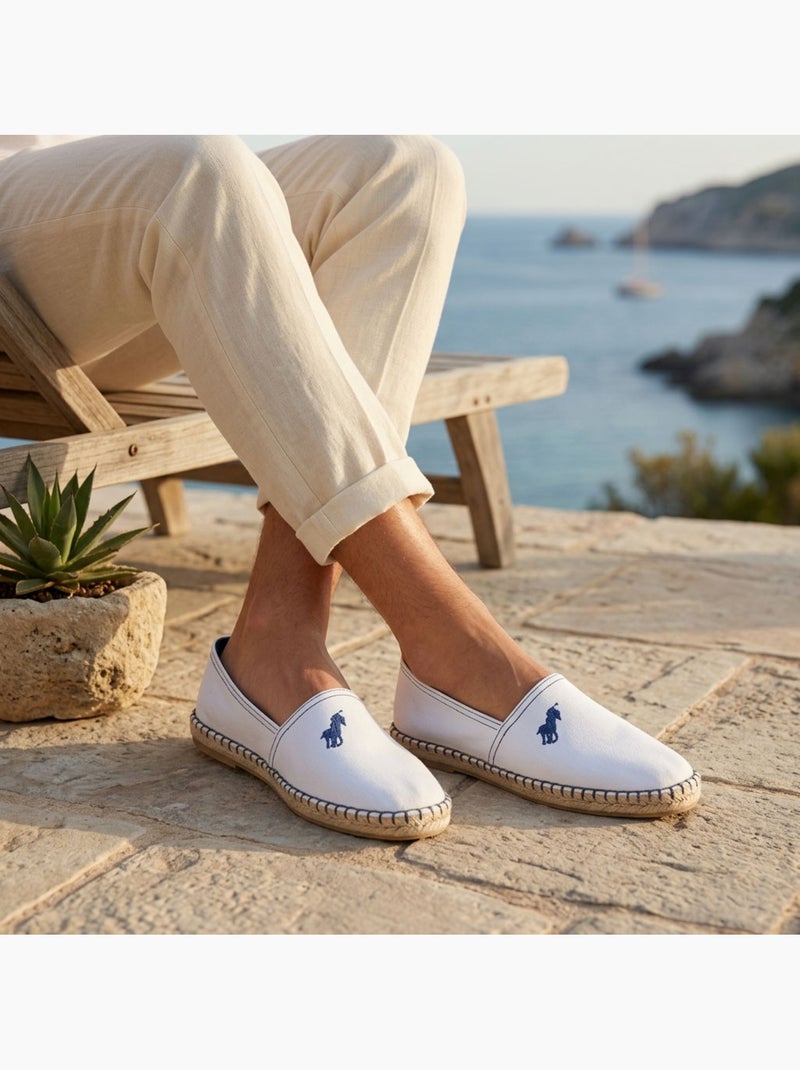 OZABI Espadrillas da uomo Made in Spain in tela di cotone, estate Bianco - Kiabi