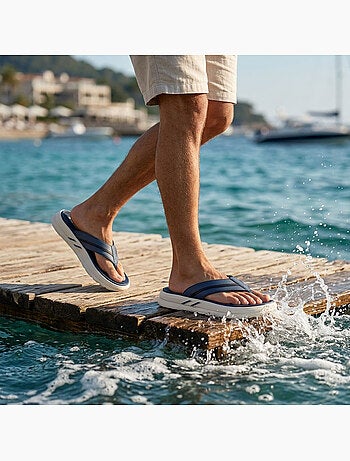 OZABI Infradito da uomo comode con suola spessa antiscivolo per l'estate e la spiaggia