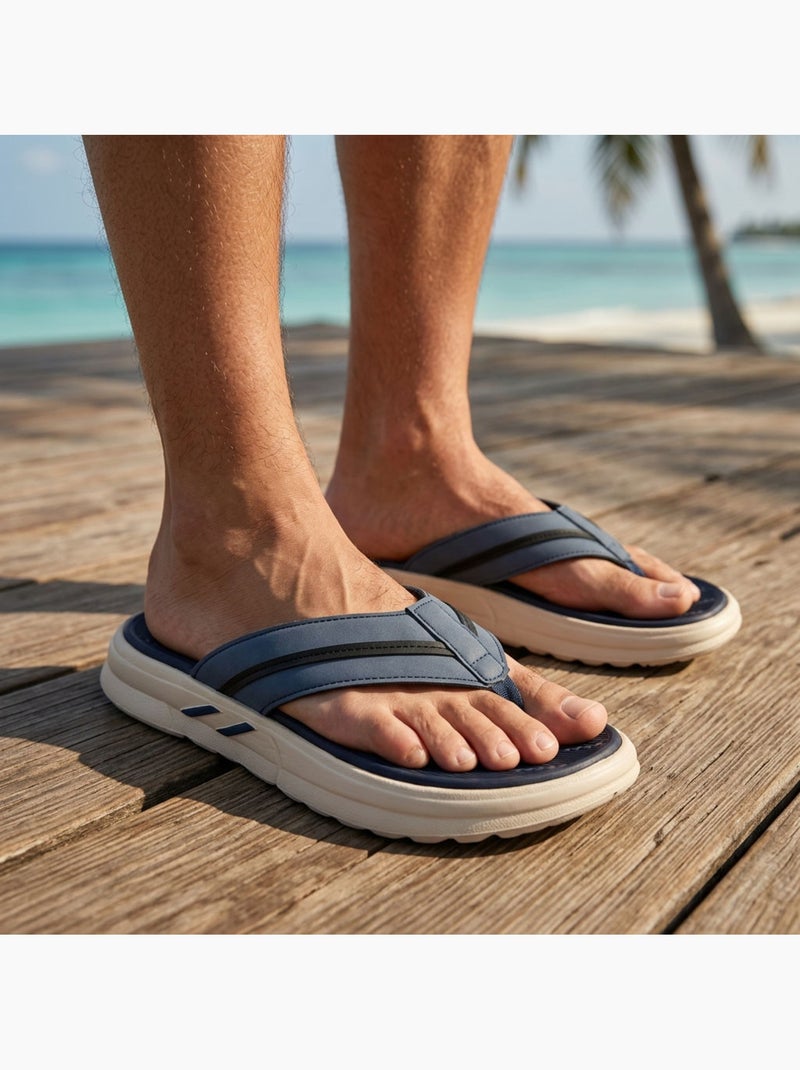 OZABI Infradito da uomo comode con suola spessa antiscivolo per l'estate e la spiaggia Blu - Kiabi