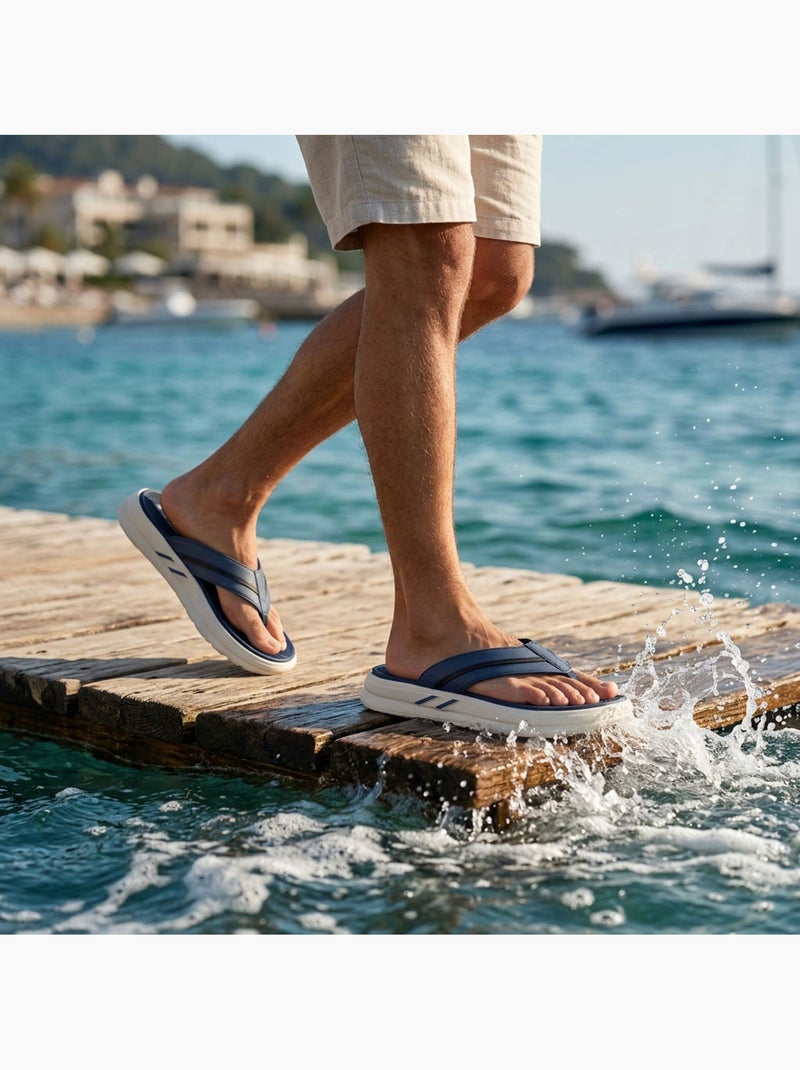 OZABI Infradito da uomo comode con suola spessa antiscivolo per l'estate e la spiaggia Blu - Kiabi