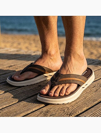 OZABI Infradito da uomo comode con suola spessa antiscivolo per l'estate e la spiaggia
