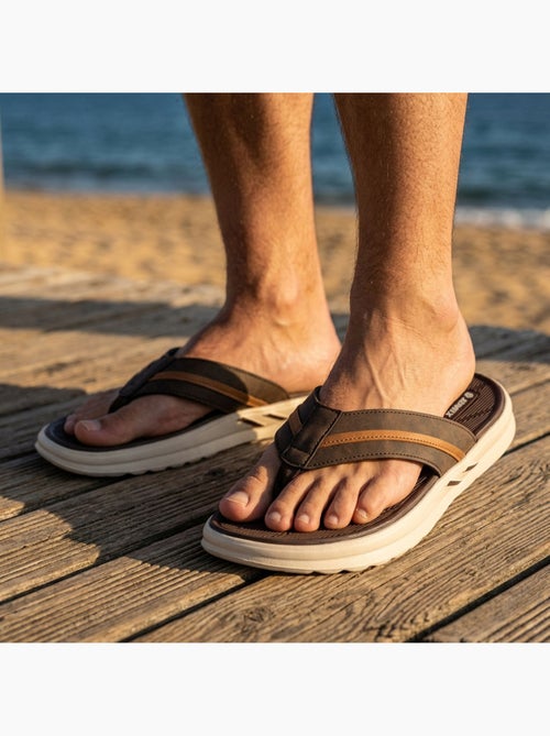 OZABI Infradito da uomo comode con suola spessa antiscivolo per l'estate e la spiaggia - Kiabi OZABI Infradito da uomo comode con suola spessa antiscivolo per l'estate e la spiaggia - Kiabi