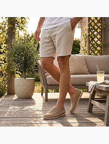 OZABI Mocassini da uomo Premium con microforature, slip-on comodi, taglie