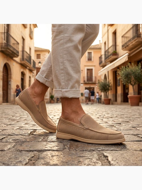 OZABI Mocassini da uomo Premium con microforature, slip-on comodi, taglie - Kiabi