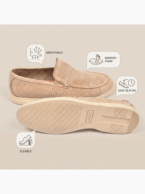 OZABI Mocassini da uomo Premium con microforature, slip-on comodi, taglie - Kiabi