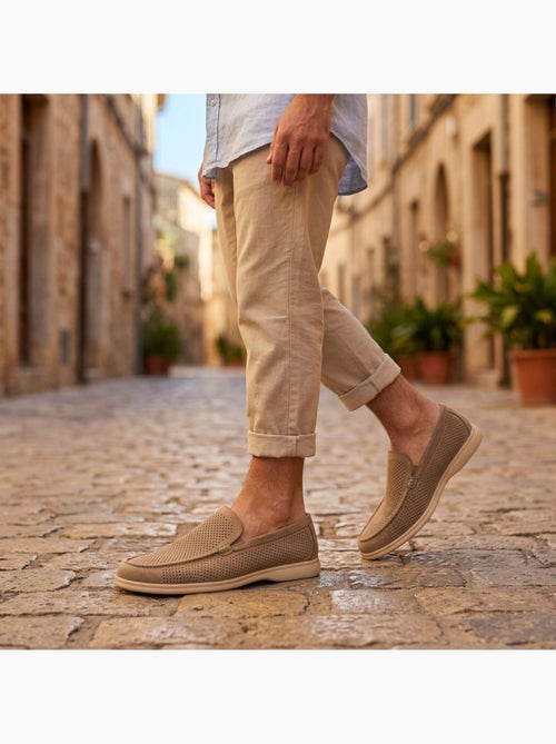 OZABI Mocassini da uomo Premium con microforature, slip-on comodi, taglie - Kiabi