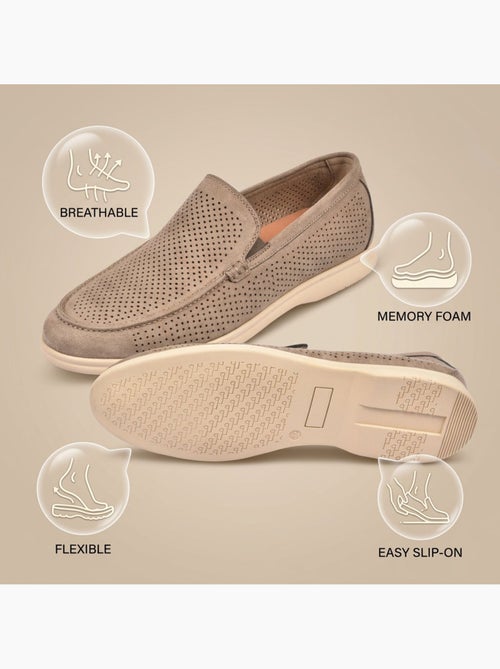 OZABI Mocassini da uomo Premium con microforature, slip-on comodi, taglie - Kiabi