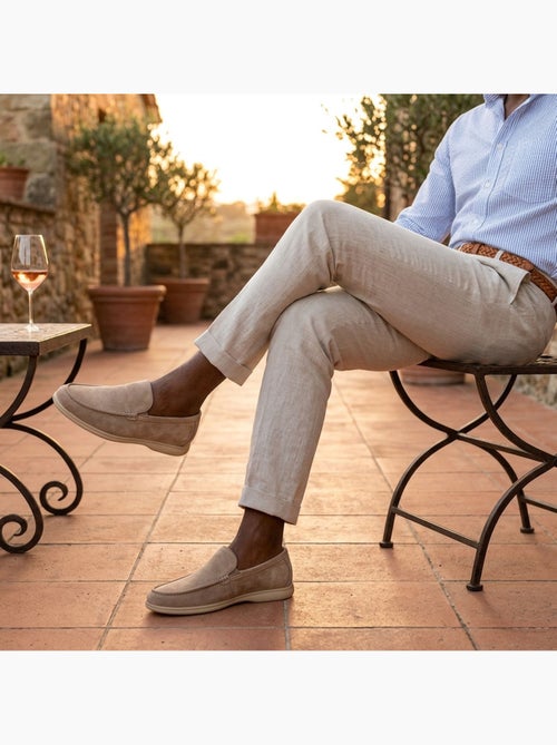 OZABI Mocassini da uomo Premium in similpelle scamosciata, comodi e senza lacci - Kiabi