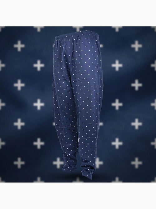 OZABI Pigiama da uomo lungo con bottoni e collo a camicia, morbidissimo - Kiabi