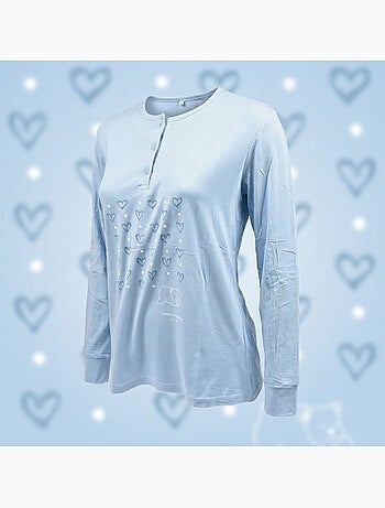 OZABI Pigiama lungo da donna con maniche lunghe