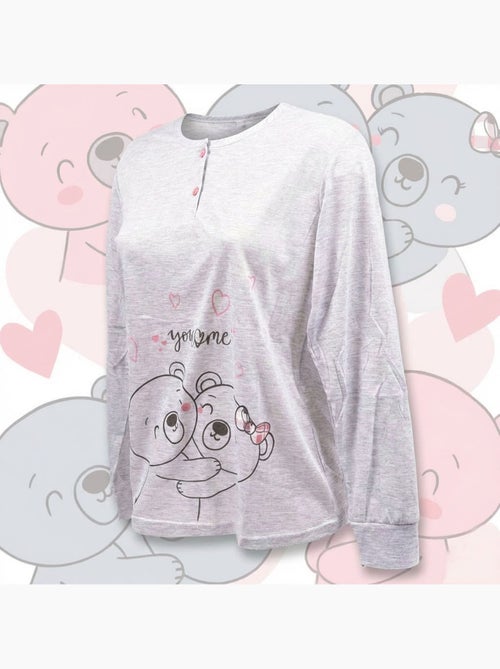 OZABI Pigiama lungo da donna con maniche lunghe - Kiabi