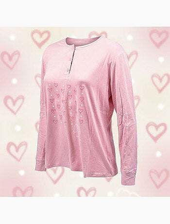 OZABI Pigiama lungo da donna con maniche lunghe