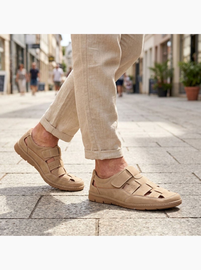 OZABI: sandali chiusi da uomo, comodi e traspiranti per l'estate Beige - Kiabi