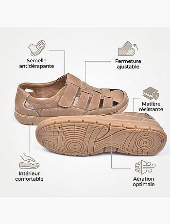 OZABI: sandali chiusi da uomo, comodi e traspiranti per l'estate