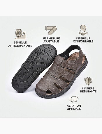 OZABI: sandali chiusi da uomo, comodi e traspiranti per l'estate