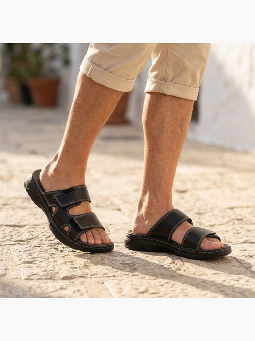 OZABI Sandali Uomo Comfort Doppia Strappo Antiscivolo - Kiabi OZABI Sandali Uomo Comfort Doppia Strappo Antiscivolo - Kiabi