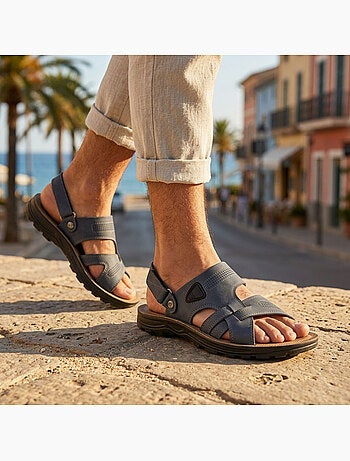 OZABI Sandali Uomo Comfort Suola Morbida Antiscivolo Strappo