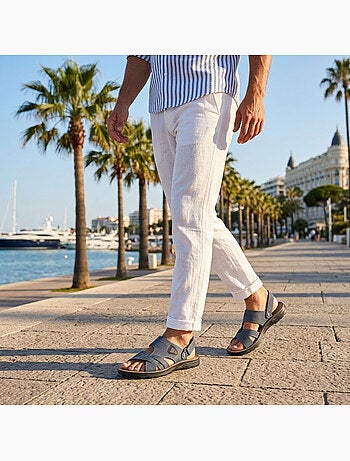 OZABI Sandali Uomo Comfort Suola Morbida Antiscivolo Strappo