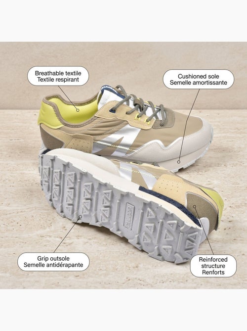 OZABI: scarpe da basket da uomo, modello running retrò, comode - Kiabi OZABI: scarpe da basket da uomo, modello running retrò, comode - Kiabi