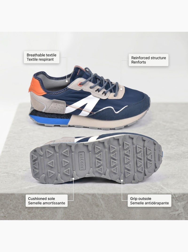 OZABI: scarpe da basket da uomo, modello running retrò, comode Blu - Kiabi