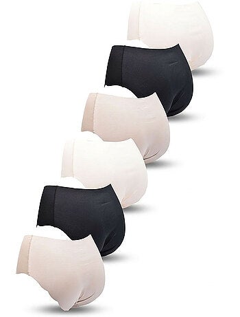 OZABI Set di slip modellanti invisibili da donna in pizzo e laser – Confezione da 6