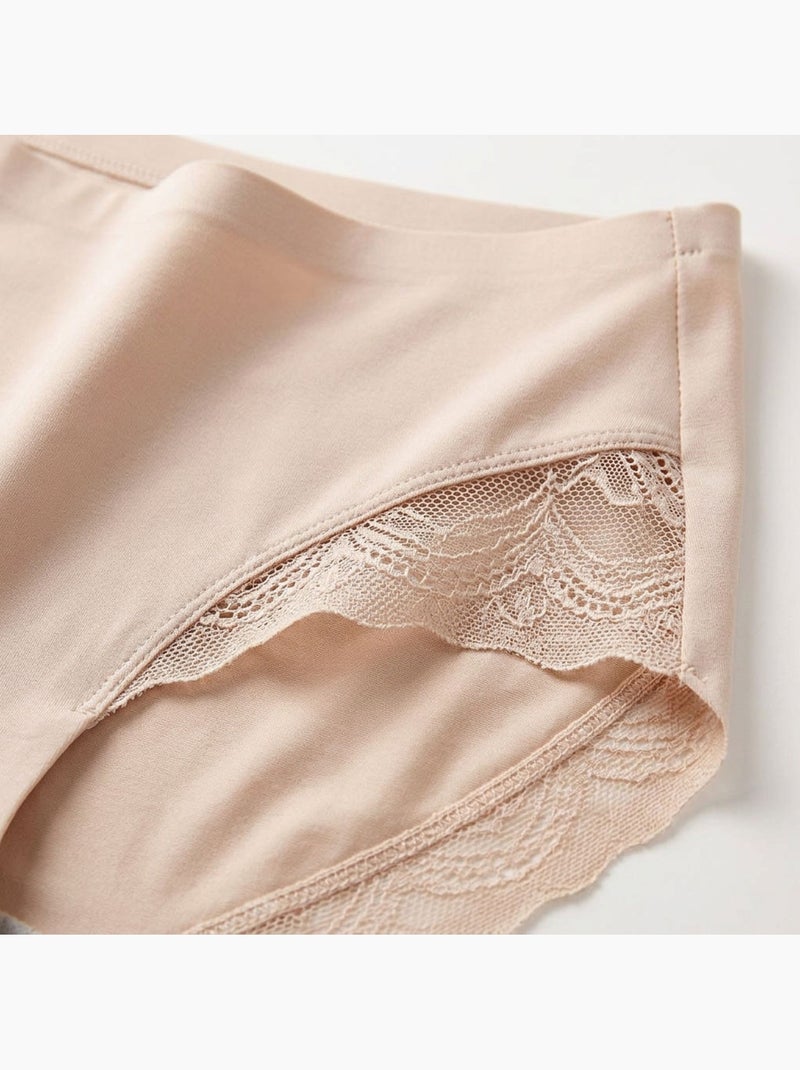 OZABI Set di slip modellanti invisibili da donna in pizzo e laser – Confezione da 6 Nero Beige Nero - Kiabi
