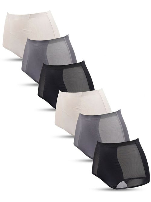 OZABI Set di slip modellanti invisibili da donna in pizzo e laser – Confezione da 6 - Kiabi