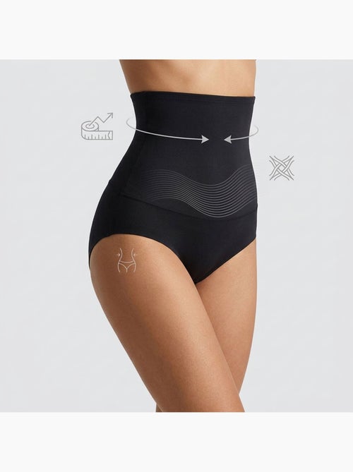 OZABI Slip modellanti da donna a vita alta, confezione da 2, nero e color carne - Kiabi