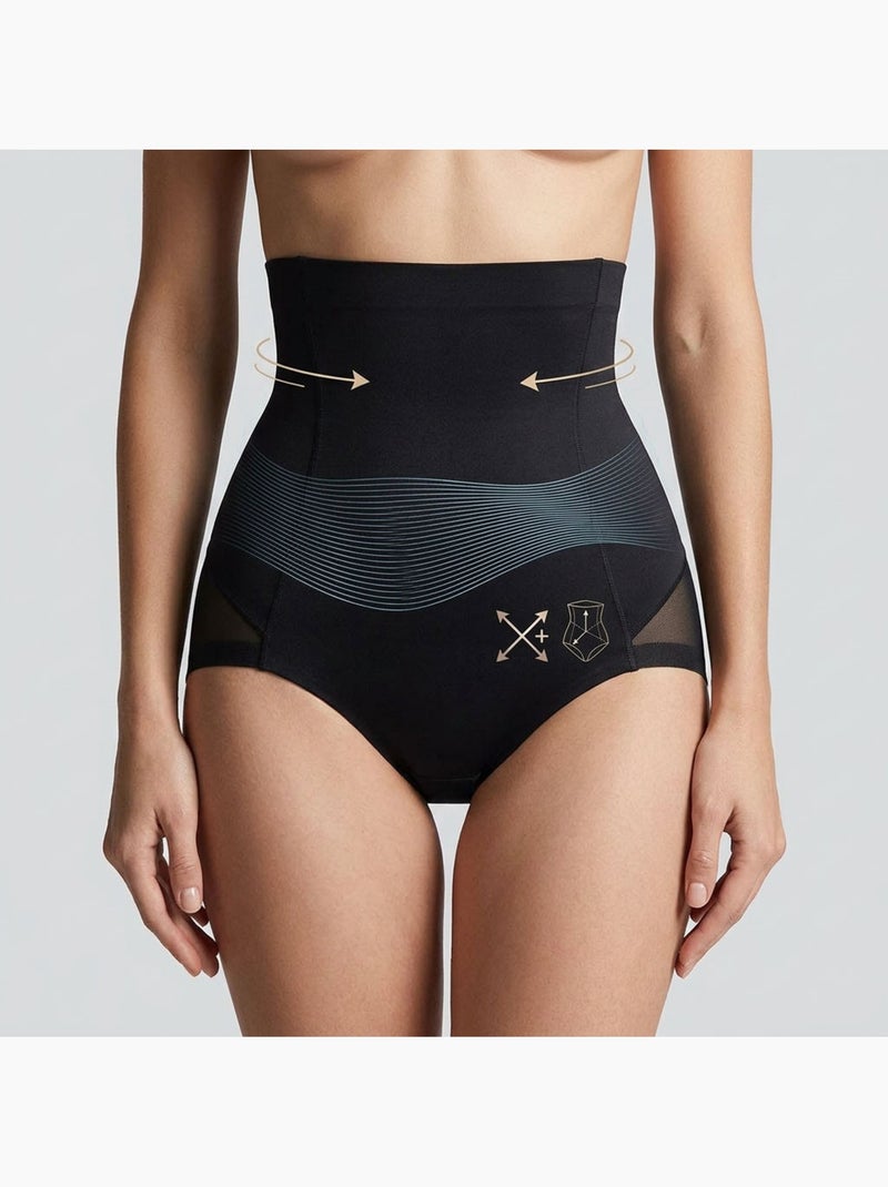 OZABI Slip modellanti da donna a vita alta, confezione da 2, nero e color carne Nero Beige - Kiabi