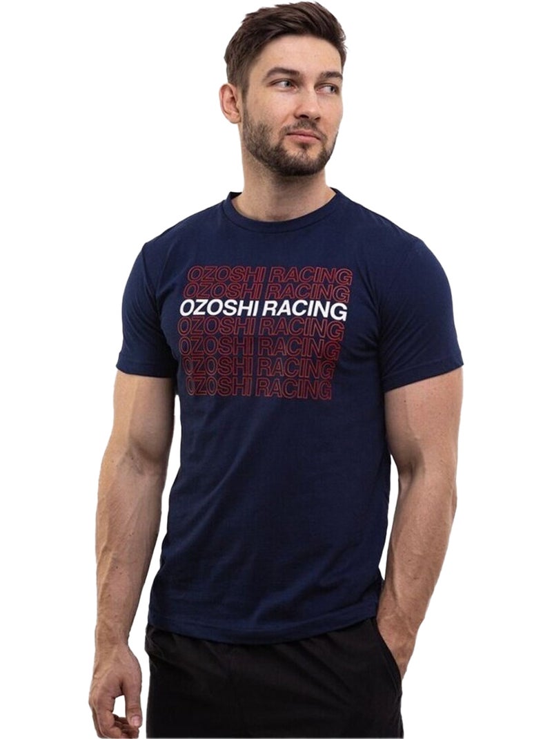 Ozoshi Maglietta Logo Ripetuto Uomo Blu marino - Kiabi