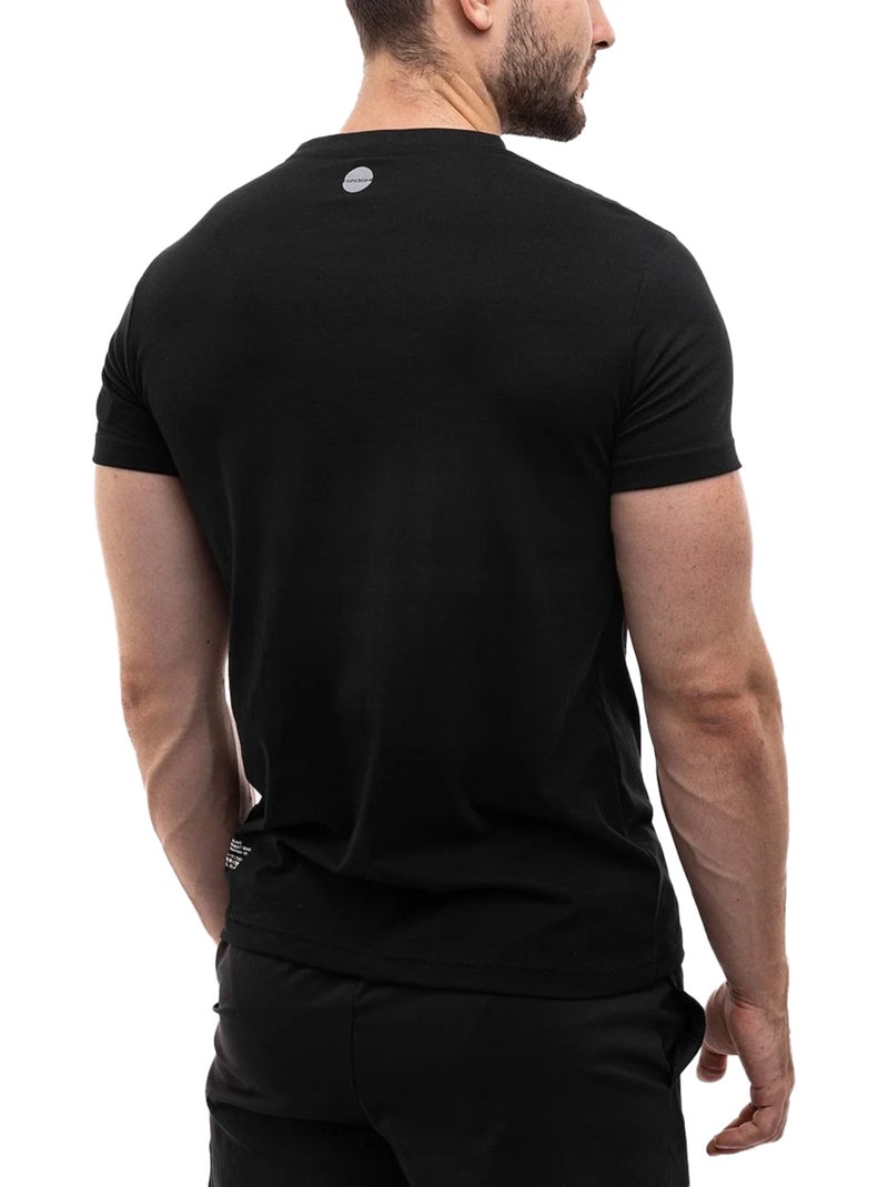 Ozoshi Maglietta Logo Ripetuto Uomo Nero - Kiabi