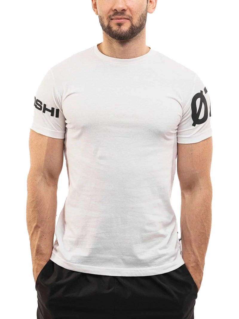 Ozoshi Maglietta Stampa sulla Manica Logo Uomo Bianco - Kiabi