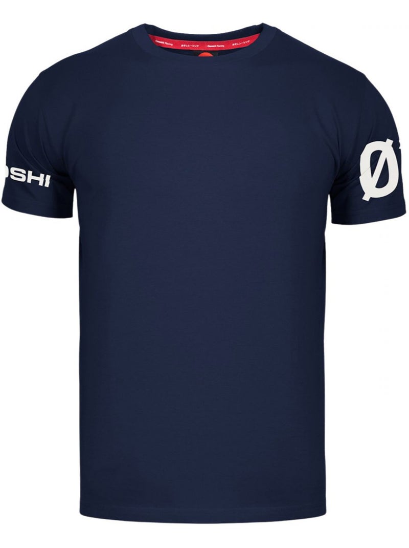 Ozoshi Maglietta Stampa sulla Manica Logo Uomo Blu marino - Kiabi