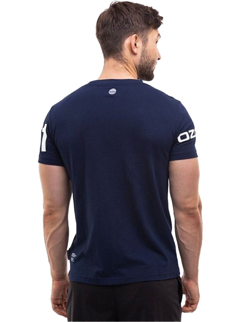 Ozoshi Maglietta Stampa sulla Manica Logo Uomo Blu marino - Kiabi