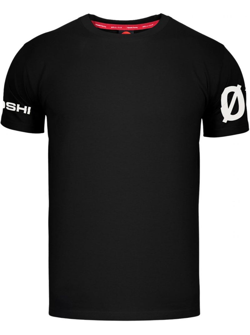 Ozoshi Maglietta Stampa sulla Manica Logo Uomo Nero - Kiabi