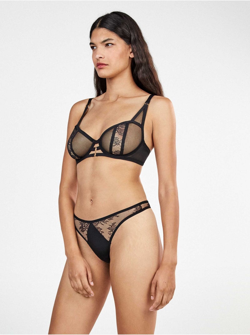 Pacchetto 2 tanga pizzo posizionato Multicolore - Kiabi