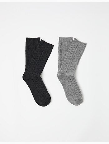 Pacchetto da 2 paia di calzini di lana, MO Fashion