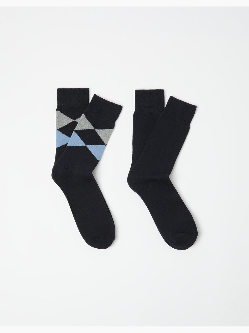Pacchetto da 2 paia di calzini, MO Fashion Blu - Kiabi