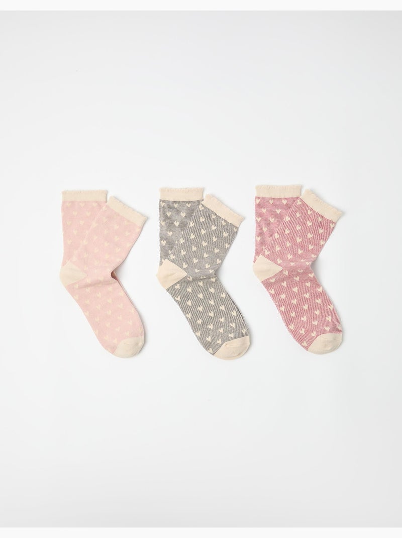Pacchetto da 3 paia di calzini, MO Fashion Beige - Kiabi