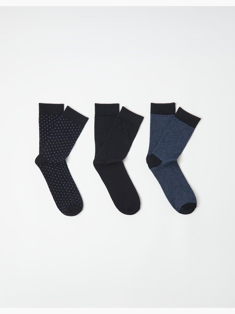 Pacchetto da 3 paia di calzini, MO Fashion Blu - Kiabi