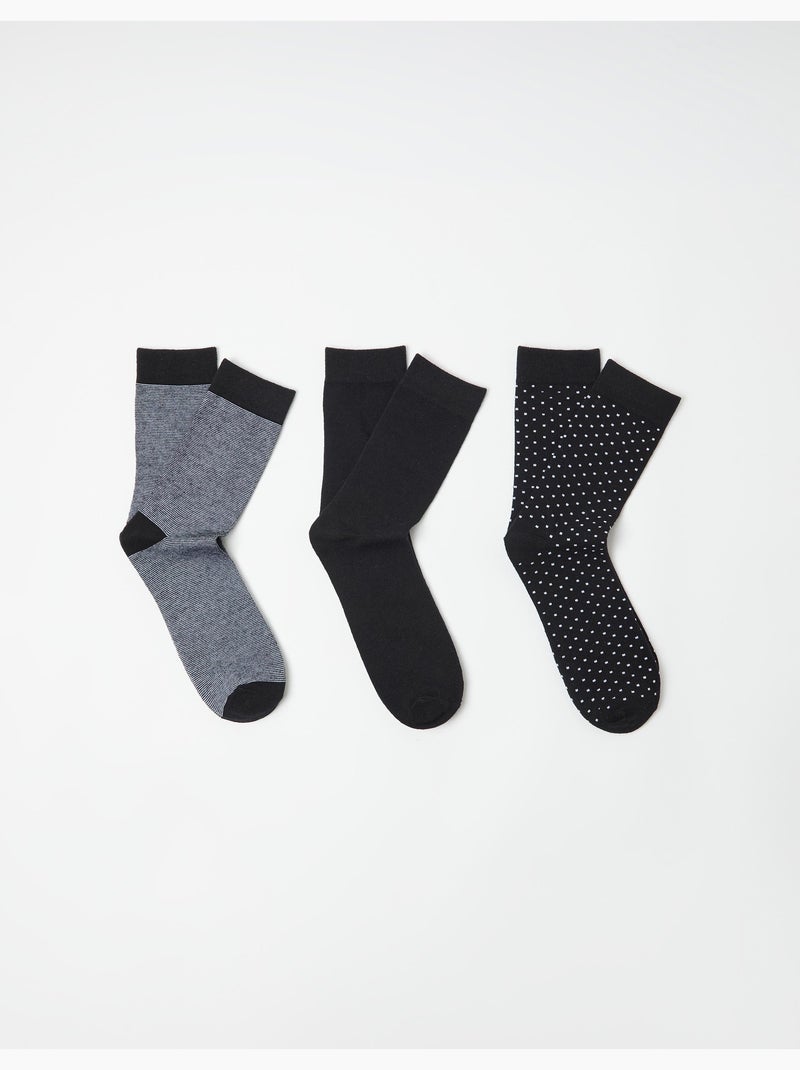 Pacchetto da 3 paia di calzini, MO Fashion Nero - Kiabi