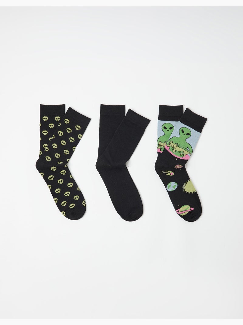 Pacchetto da 3 paia di calzini, MO Fashion Nero - Kiabi