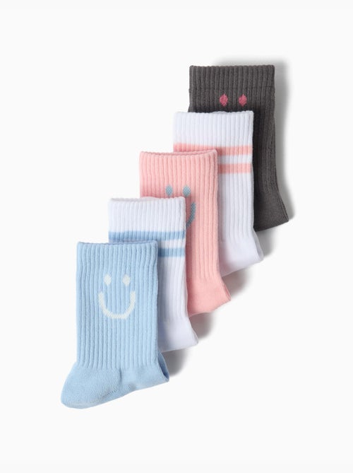Pacchetto da 5 paia di calzini sportivi, mo fashion - Kiabi Pacchetto da 5 paia di calzini sportivi, mo fashion - Kiabi