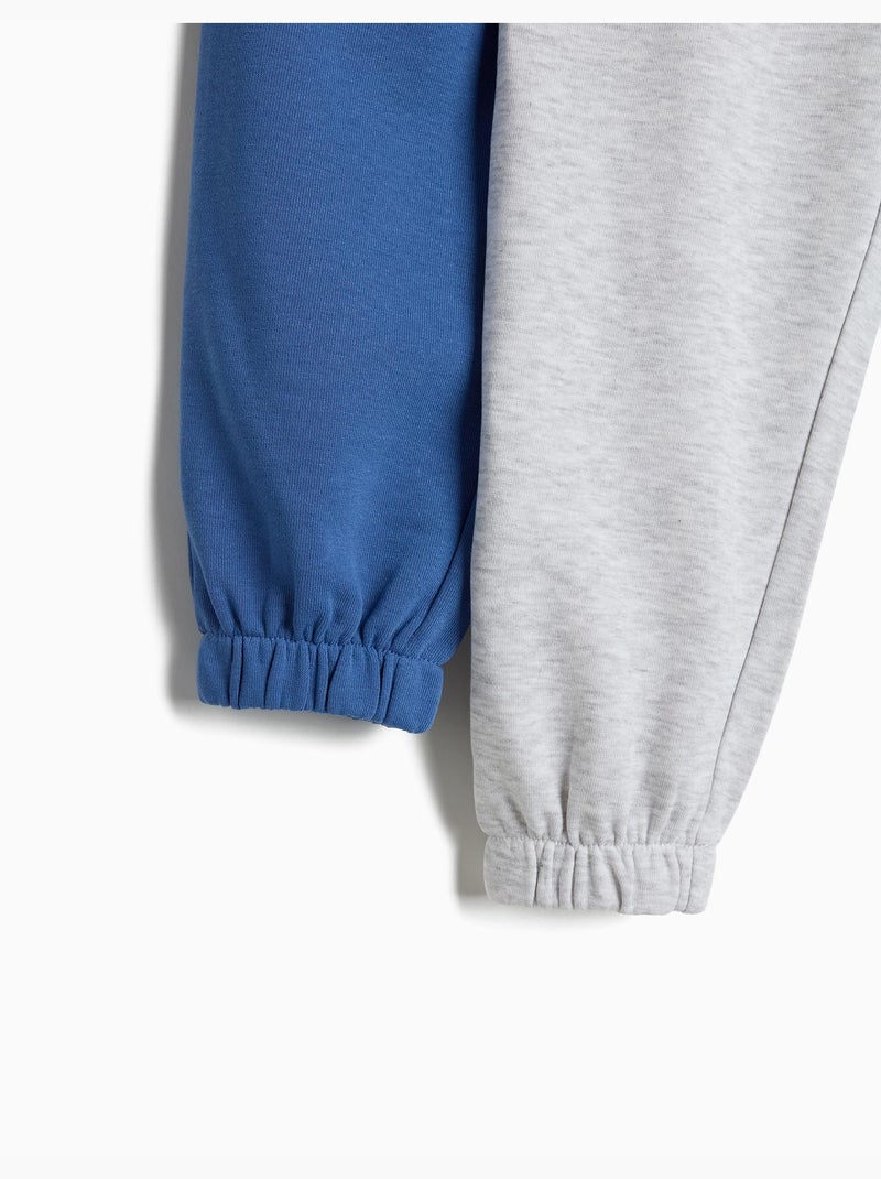 Pacchetto di 2 jogger di peluche, mo fashion Blu - Kiabi