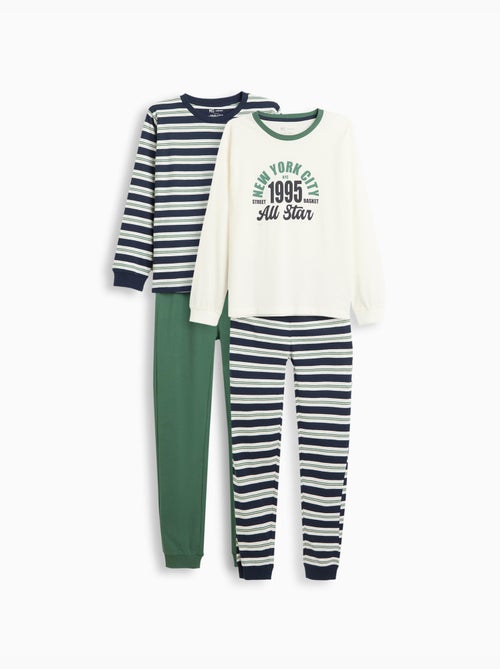 Pacchetto di 2 pigiami con maglia, mo fashion - Kiabi Pacchetto di 2 pigiami con maglia, mo fashion - Kiabi