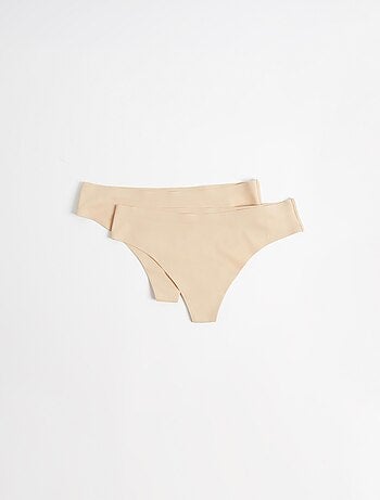 Pacchetto di 2 slip per perizoma tagliati al laser, MO Fashion
