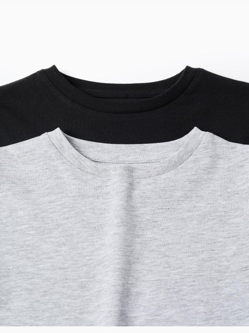 Pacco da 2 T-shirt a manica lunga in cotone - Kiabi