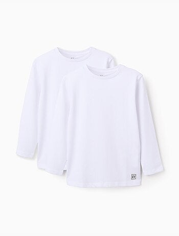 Pacco da 2 T-shirt a manica lunga semplici